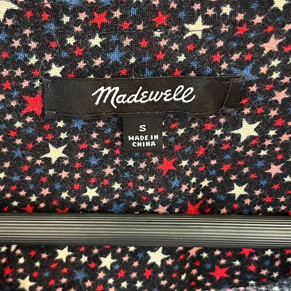 Madewell studio ruffle hem star printed top size small. 1085 - Picture 7 of 8